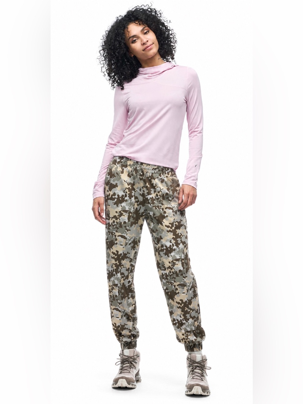 Indyeva Women’s Lastik Regular Waist Jogger Pant Camo Size Medium 883